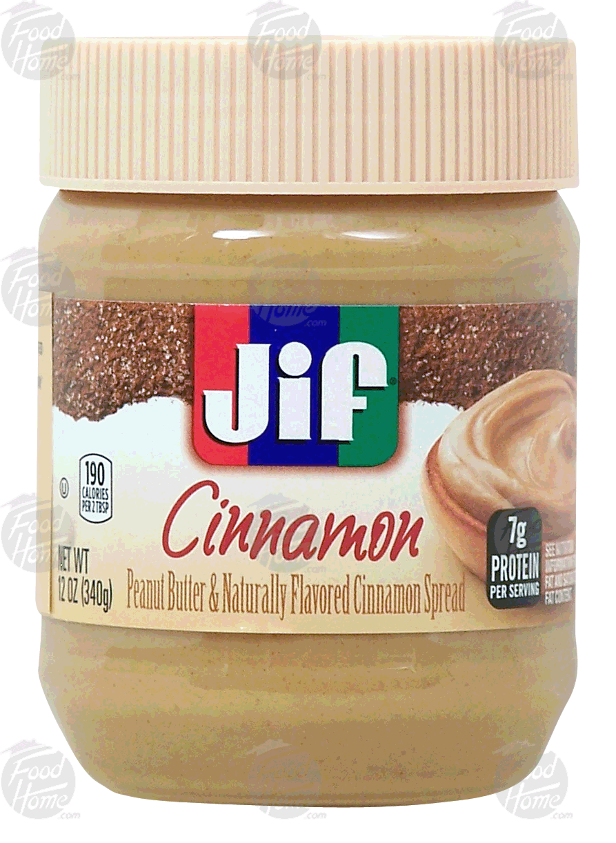 Jif Cinnamon peanut butter & cinnamon flavor spread Full-Size Picture